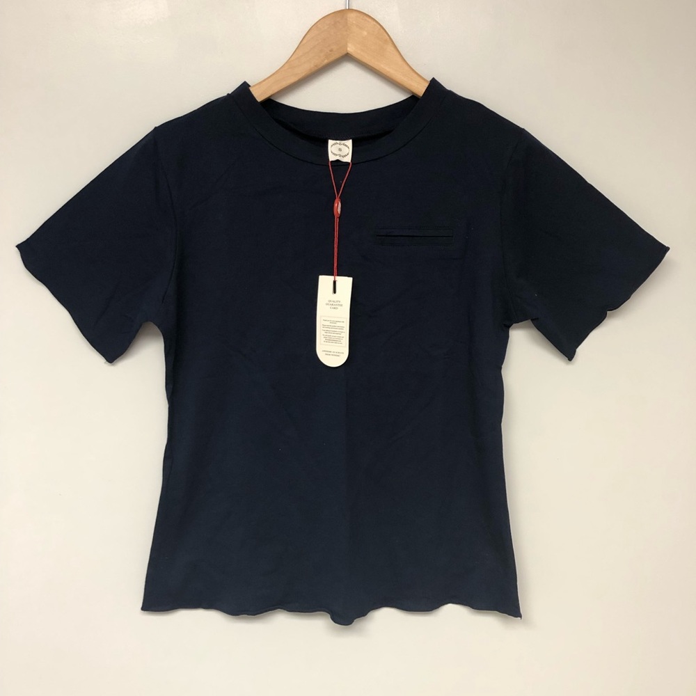 NWT Wewink Navy Short Sleeve Shirt